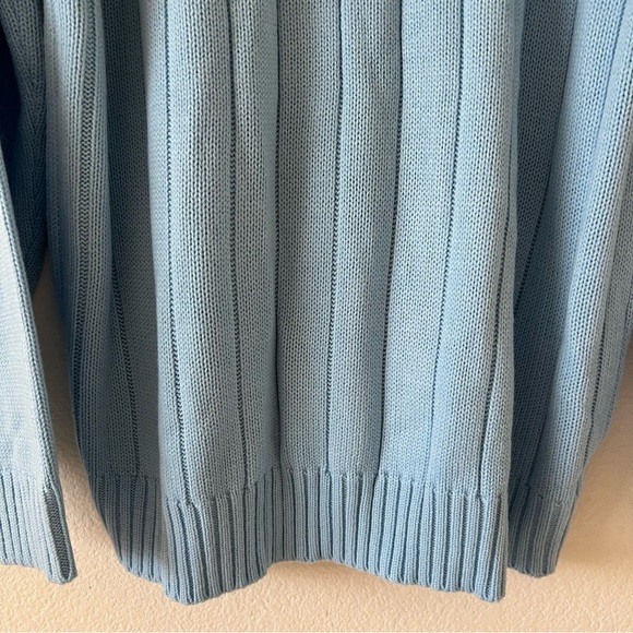 Deadtock Vintage Southpole 90's Y2K Hiphop Quarter Zip Ribbed Sweater  SZ Large - Picture 10 of 14